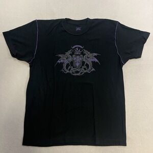 Hard 8 Affliction Style T-Shirt Men's Size XL Black Grunge Skater Graphic Tee